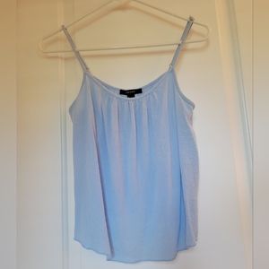 Forever 21 Baby Blue Flowy Tank Size Small